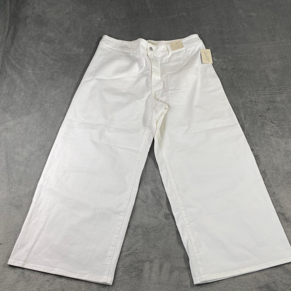 Womens Wide Leg Jeans High Rise 17 Universal Thread White Sailor Comfort Stretch